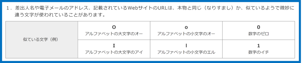 フィッシングURL　見分け方